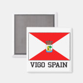 Vigo Spanien Magnet (Vorderseite/Rückseite)