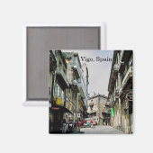 Vigo Spanien Magnet (Vorderseite/Rückseite)
