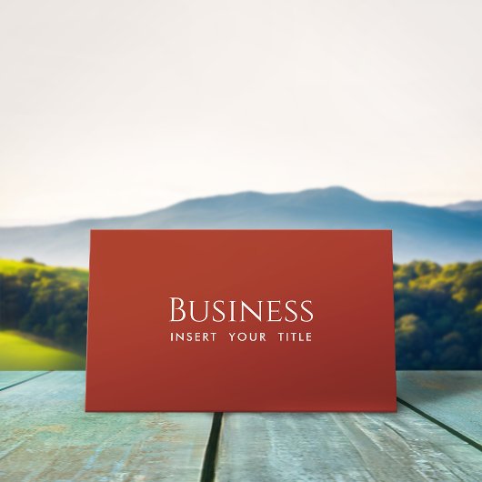 Vigorose Red Business Card Visitenkarte