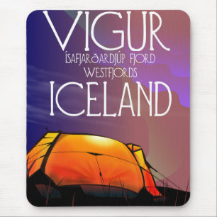 Vigur Ísafjarðardjúp fjord in Westfjords Island Mousepad