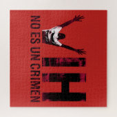 VIH No Es Un Crimen - Spanisches HIV ist kein Verb Puzzle (Horizontal)