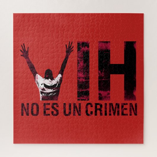 VIH No Es Un Crimen - Spanisches HIV ist kein Verb Puzzle (Vertikal)