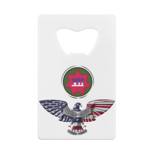 VII Armored Corps Eagle Geldbeutel Flaschenöffner (Rückseite)