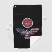 VII Armored Corps Eagle Golfhandtuch (Insitu)