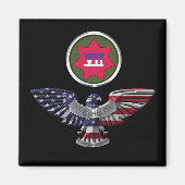 VII Armored Corps Eagle Magnet (Vorne)
