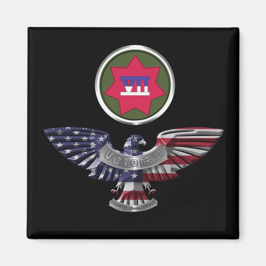 VII Armored Corps Eagle Magnet (Vorne)