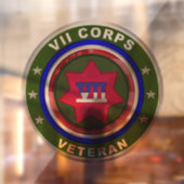 VII Armored Corps Fensteraufkleber (Blatt 2)