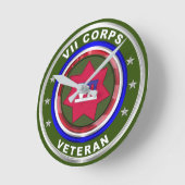 VII Gepanzerte Korps Runde Wanduhr (Winkel)