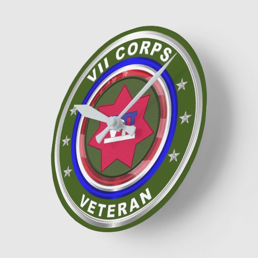 VII Gepanzerte Korps Runde Wanduhr (Winkel)