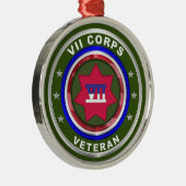 VII Panzerkorps Weihnachten halten Ornament Aus Metall (Rechts)