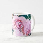 viintage birds purple botanical wallpaper kaffeetasse (VorderseiteRechts)