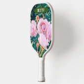 viintage birds purple botanical wallpaper pickleball schläger (Links)