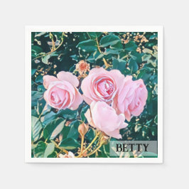 viintage birds purple botanical wallpaper serviette