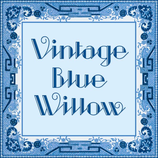 Viintage Blue Willow Einladung