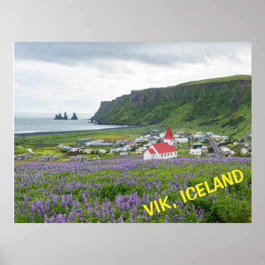 VIK, ISLAND POSTER (Vorne)