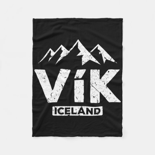 Vik Island Pride Black Sand Beaches Gla Fleecedecke (Vorderseite)