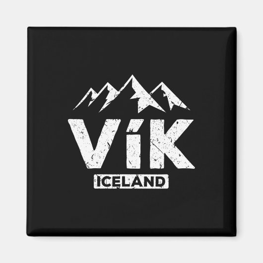 Vik Island Pride Black Sand Beaches Gla Magnet (Vorne)