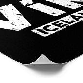Vik Island Pride Black Sand Beaches Gla Poster (Ecke)