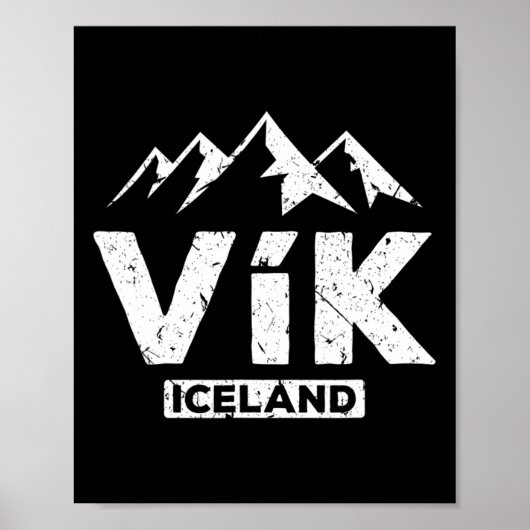 Vik Island Pride Black Sand Beaches Gla Poster (Vorne)