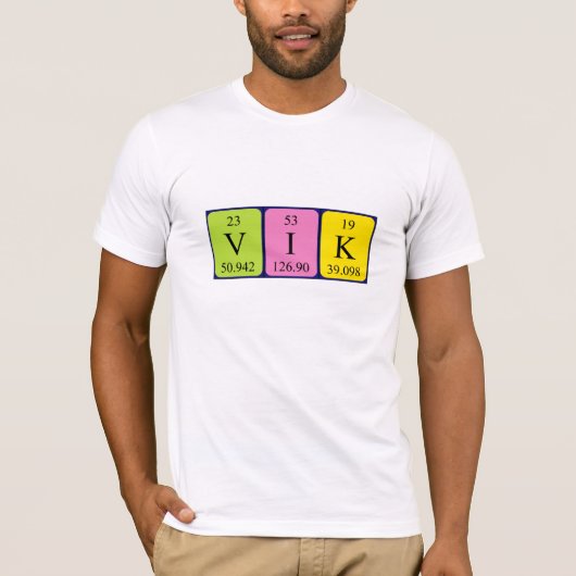 Vik Periodenname Shirt (Vorderseite)