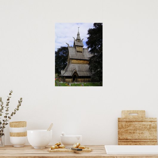 Vik Stave Church Poster (Küche)