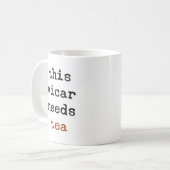 Vikar braucht Tee Kaffeetasse (Vorderseite Links)