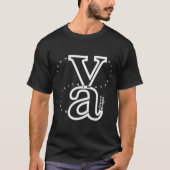 Vikareal Alphabet (weiß) T-Shirt (Vorderseite)