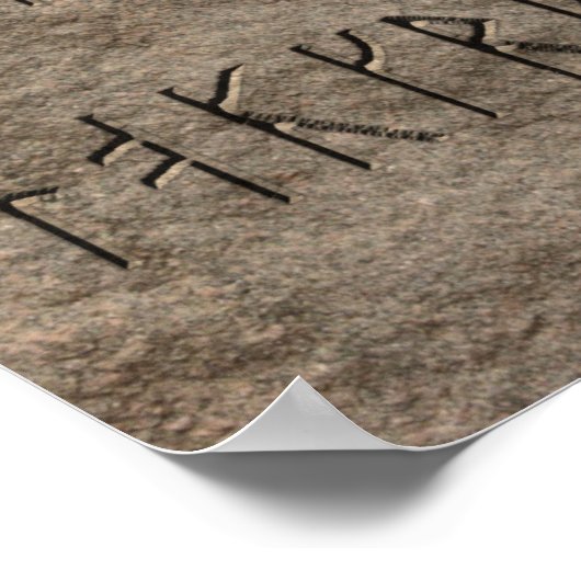 Viking Alphabet Poster (Ecke)