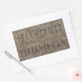 Viking Alphabet Rechteckiger Aufkleber (Umschlag)