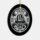 Viking am Herzen Keramik Ornament (Rechts)