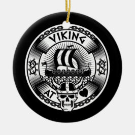 Viking am Herzen Keramik Ornament