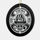 Viking am Herzen Keramik Ornament (Links)