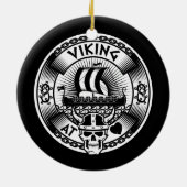 Viking am Herzen Keramik Ornament (Hinten)