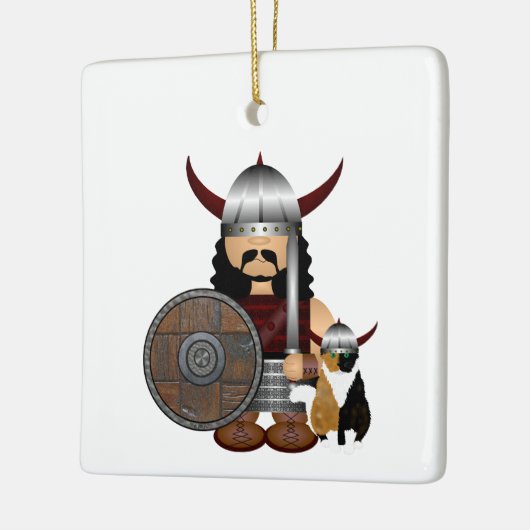Viking and Cat Ornament (Links)