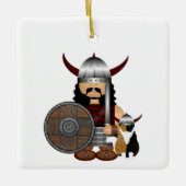 Viking and Cat Ornament (Vorderseite)
