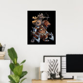 Viking Archer Riding War Bear Poster (Heimbüro)