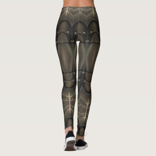 Viking Armor Abstract Design Leggings (Rückseite)