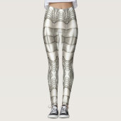 Viking Armor Abstract Design Leggings (Vorderseite)