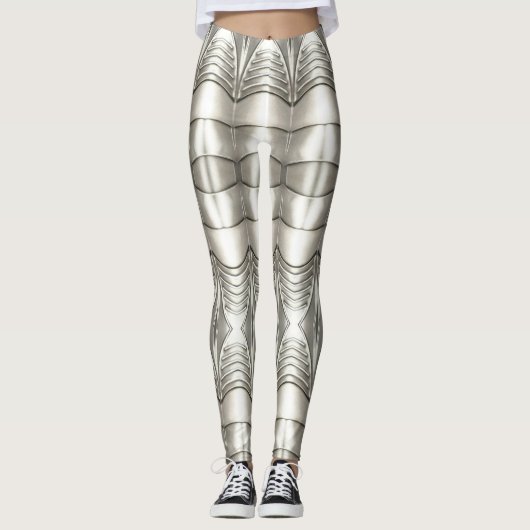 Viking Armor Abstract Design Leggings (Vorderseite)