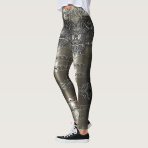 Viking Armor Abstract Design Leggings