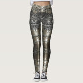 Viking Armor Abstract Design Leggings (Vorderseite)