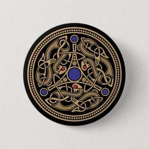 Viking Art Design Button
