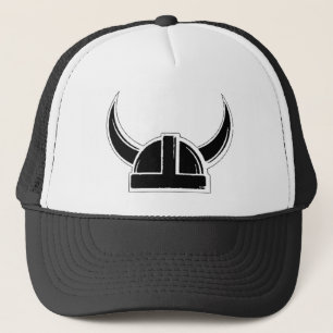 Viking auf lustigem truckerkappe