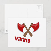 Viking Ax Postkarte (Vorne/Hinten)