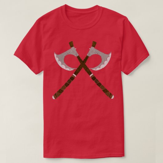 Viking axe waffe mittelalterlich T-Shirt (Design vorne)
