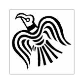 Viking Banner Raven Symbol Gummistempel (Prägung)