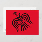 Viking Banner Raven Symbol Postkarte (Vorne/Hinten)