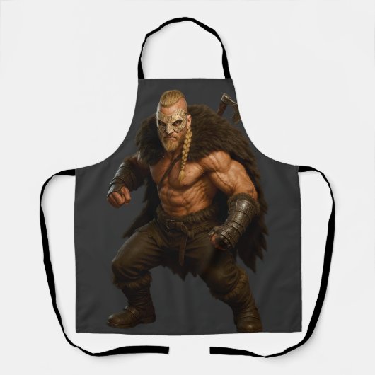 Viking Barbarian Hero Apron Schürze (Vorderseite)