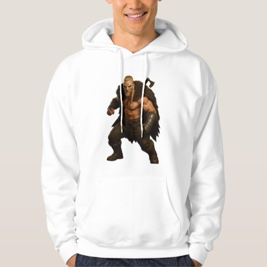 Viking Barbarian Hero Hoodie (Vorderseite)