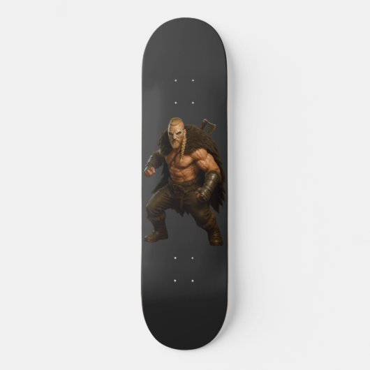 Viking Barbarian Hero Skateboard (Vorderseite)
